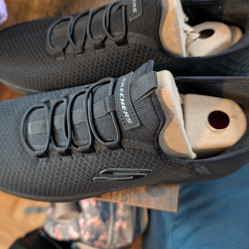 Men's Skechers Black Athletic/Step In Shoes